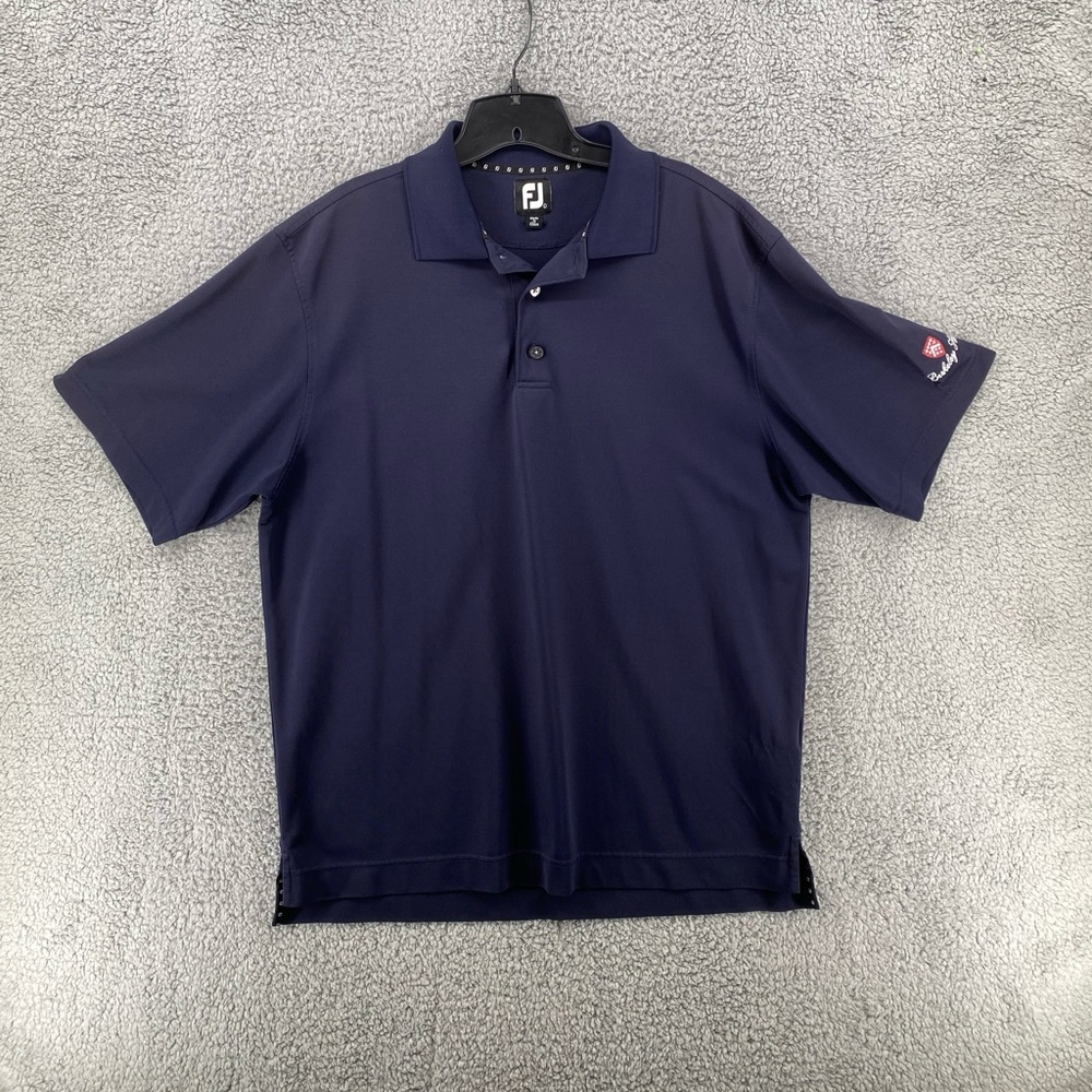 FJ Footjoy Navy Golf‎ Polo Men’s Sz Large